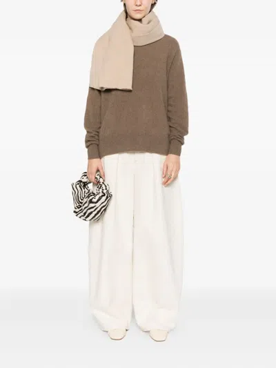 C.t.plage Long-sleeve Sweater In Brown