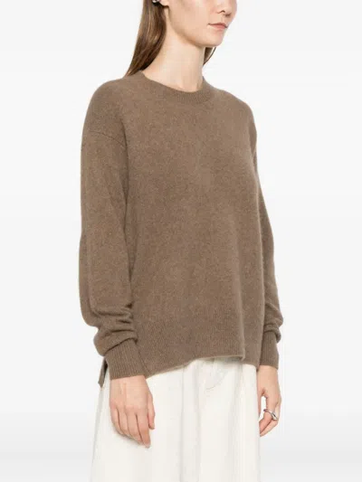 C.t.plage Long-sleeve Sweater In Brown