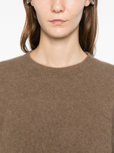 C.t.plage Long-sleeve Sweater In Brown