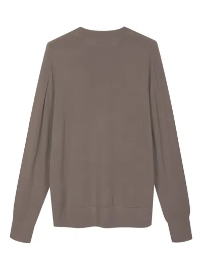 Diana Studio Crew-neck Long-sleeve Sweater In Brown