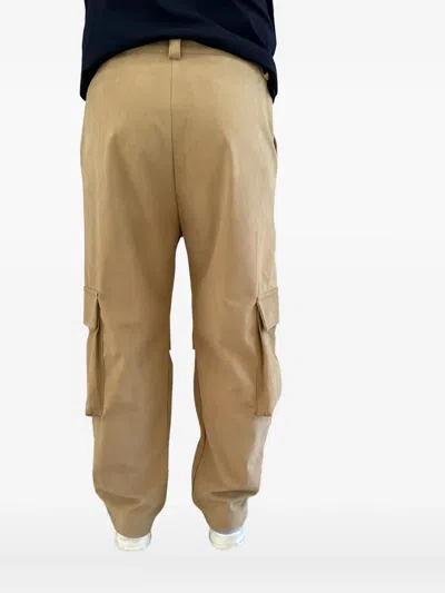 Disclaimer Gabardine Cargo Pants In Brown