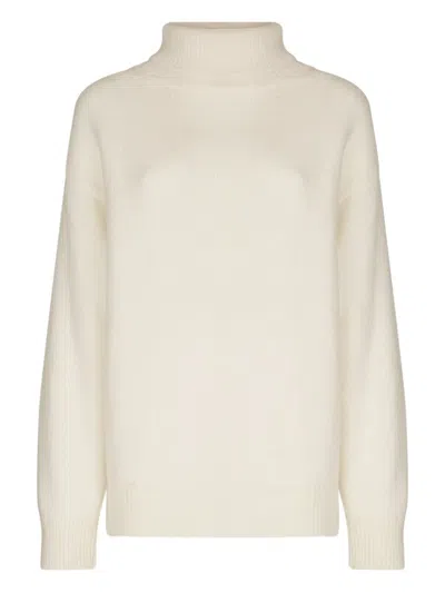 Add Roll-neck Sweater In White