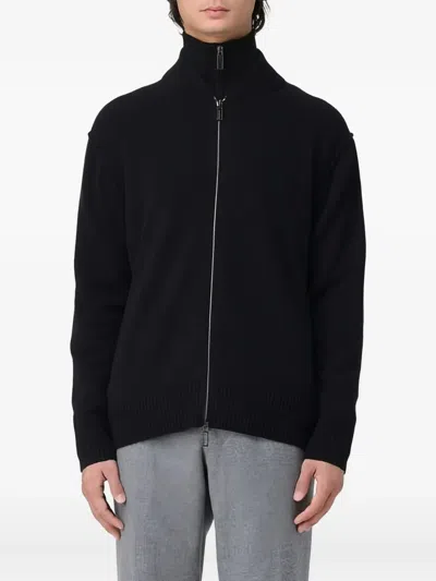 Paolo Pecora Zip Cardigan In Black