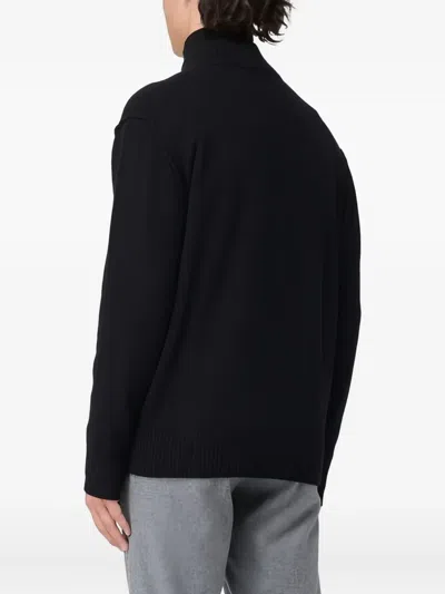 Paolo Pecora Zip Cardigan In Black