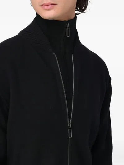 Paolo Pecora Zip Cardigan In Black