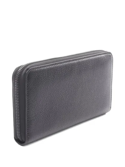 Pre-owned Prada 2010s Leather Wallet In Gray