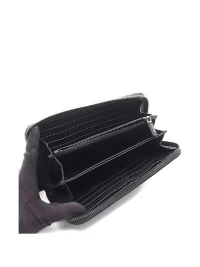 Pre-owned Prada 2010s Leather Wallet In Gray