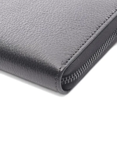 Pre-owned Prada 2010s Leather Wallet In Gray