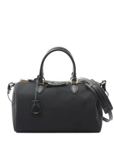 Pre-owned Prada 2010s Mini Boston Tote Bag In Black
