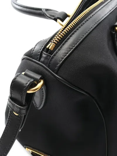 Pre-owned Prada 2010s Mini Boston Tote Bag In Black