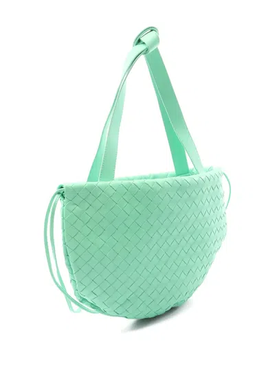 Pre-owned Bottega Veneta 2010s Intrecciato Valve Small Tote Bag In Green