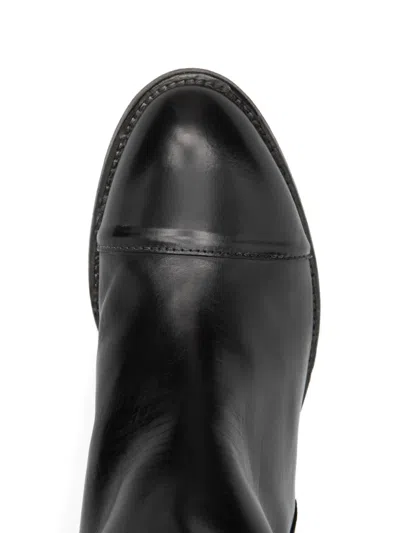 Shoto 45mm Zip-fastening Leather Boots In Black