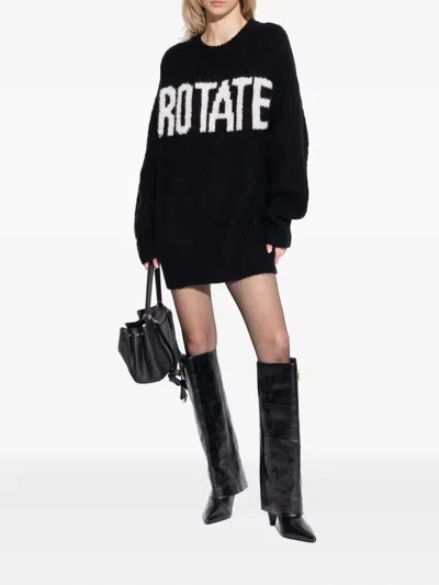 Kurt Geiger Leather Knee-high Boots In Black