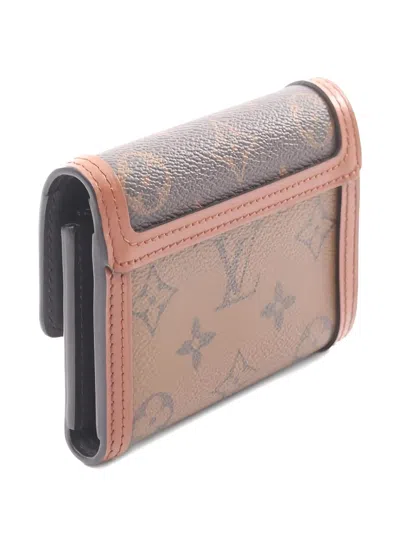 Pre-owned Louis Vuitton 2021 Dauphine Monogram Trifold Wallet In Brown