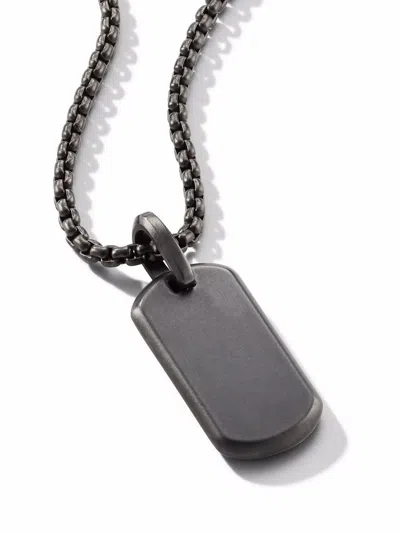 David Yurman Chevron Tag (35mm) In Black