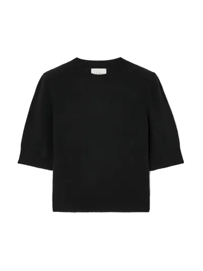 Le Kasha Short-sleeves Sweater In Black
