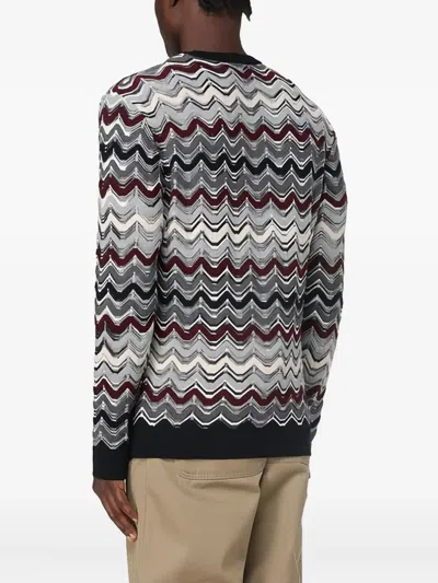 Missoni Zigzag-pattern Crew-neck Sweater In Multi