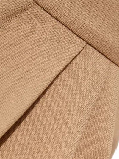 Marni Cropped Tapered Trousers In Neutral