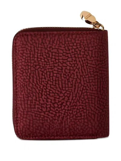 Borbonese Medium Zip-around Wallet In Red
