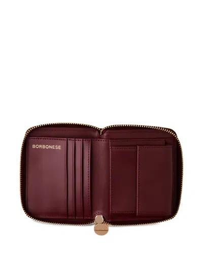 Borbonese Medium Zip-around Wallet In Red
