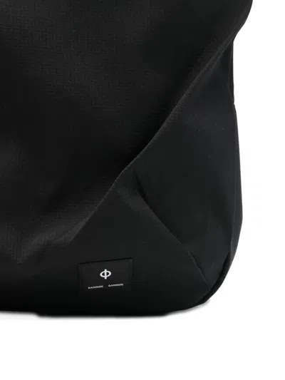 Samsoe & Samsoe Saluis Logo-patch Backpack In Black