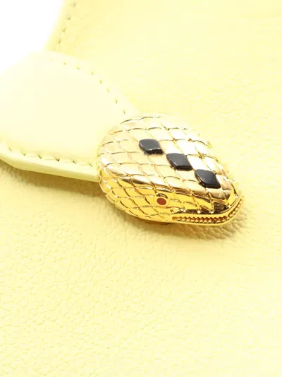 Pre-owned Bvlgari 2010s Serpenti Ellipse Handbag In Yellow