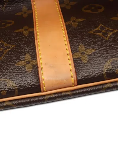 Pre-owned Louis Vuitton Keepall Bandouliere 55 Monogram Boston Bag In Brown