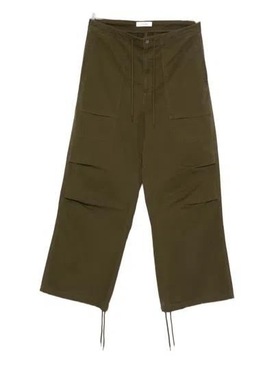Entire Studios Drawstring Pocket Trousers In Green