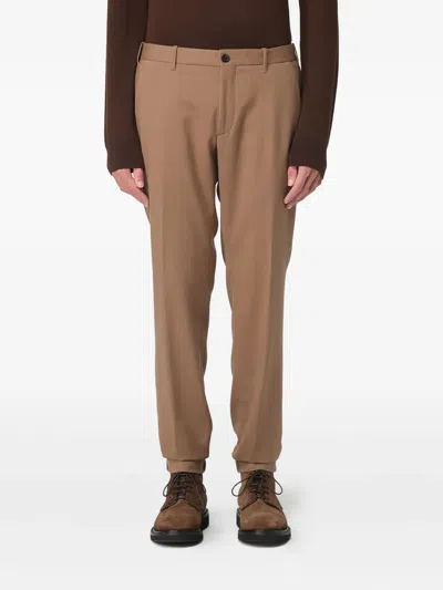 Incotex Elasticated Trousers In Brown