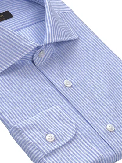Barba Napoli Culto Striped Shirt In Blue