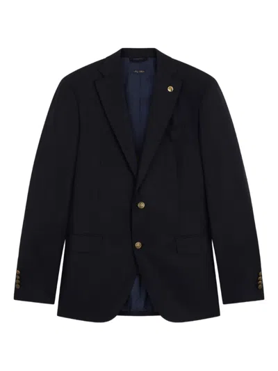 Paul & Shark Button Blazer In Blue