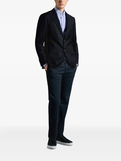 Paul & Shark Button Blazer In Blue