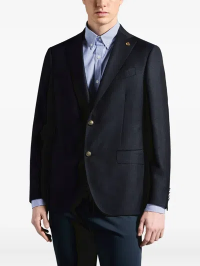 Paul & Shark Button Blazer In Blue