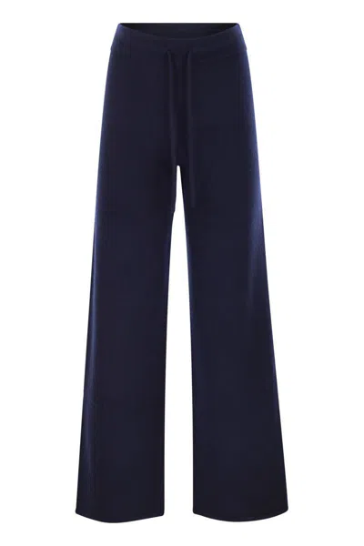 Mc2 Saint Barth Drawstring Trousers In Blue