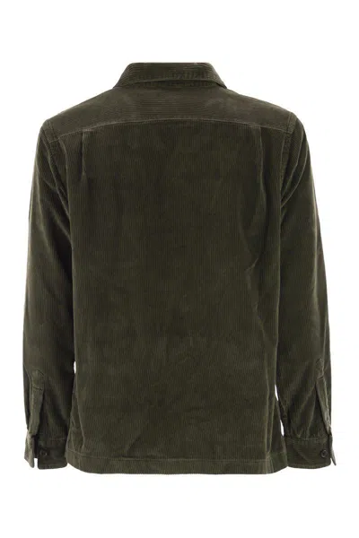 Polo Ralph Lauren Corduroy Shirt Jacket In Green