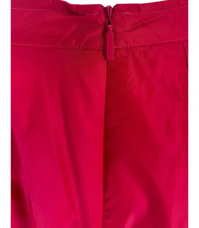 Add Nylon Bright Super Nova Long Skirt In Red