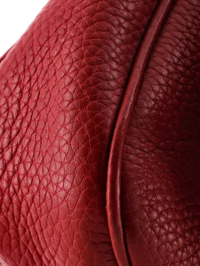 Pre-owned Gucci Soho Chain Leather Medium Crossbody Bag In Red