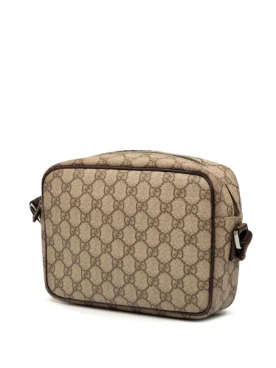 Pre-owned Gucci 2000-2015 Gg Supreme Crossbody Bag In Brown
