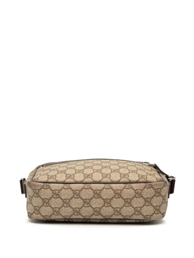 Pre-owned Gucci 2000-2015 Gg Supreme Crossbody Bag In Brown