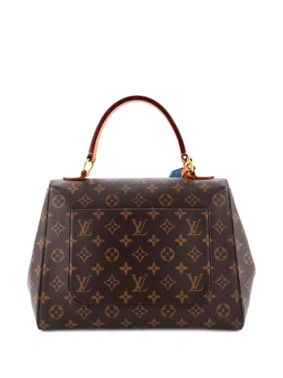Pre-owned Louis Vuitton Cluny Top Handle Bag Monogram Canvas Mm Shoulder Bag In Brown