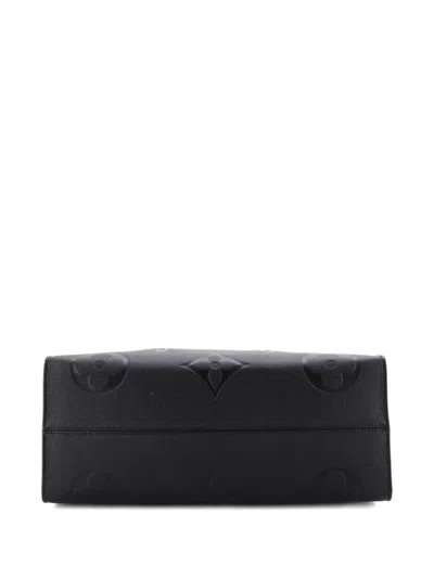 Pre-owned Louis Vuitton Onthego Monogram Empreinte Giant Gm Tote Bag In Black