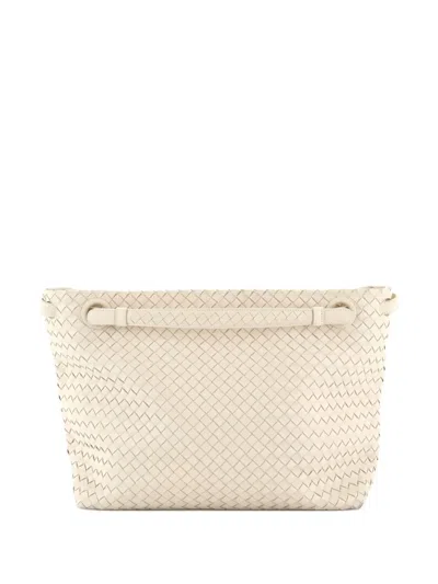 Pre-owned Bottega Veneta Garda Bag Intrecciato Nappa Medium Tote Bag In Neutral