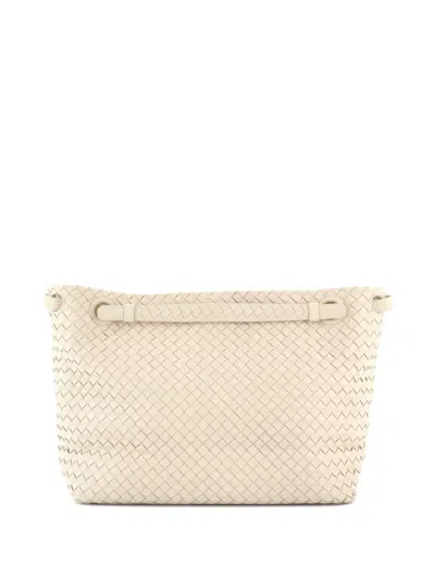 Pre-owned Bottega Veneta Garda Bag Intrecciato Nappa Medium Tote Bag In Neutral