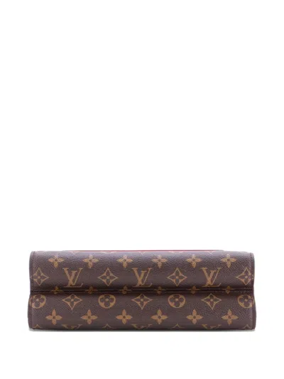 Pre-owned Louis Vuitton Victoire Handbag Monogram Canvas And Leather Shoulder Bag In Brown