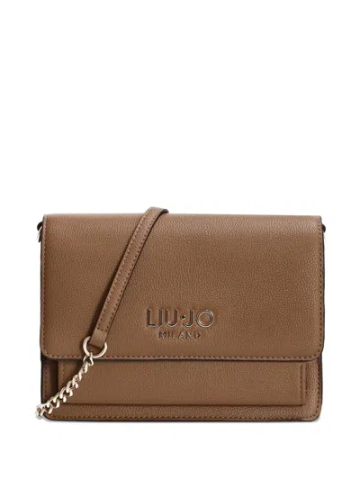 Liu •jo Medium Logo-detail Cross Body Bag In Brown