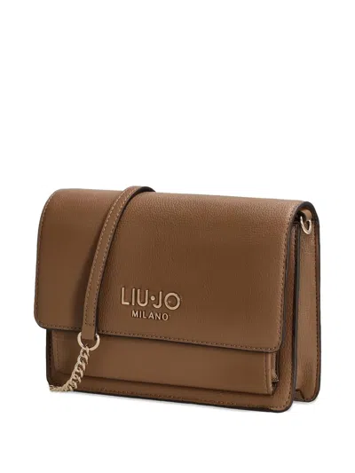 Liu •jo Medium Logo-detail Cross Body Bag In Brown