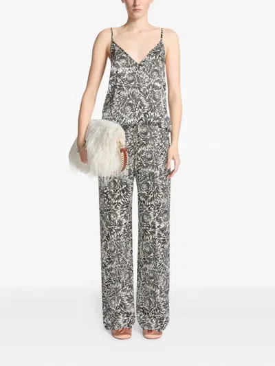 Dries Van Noten Printed Silk Top In Multi