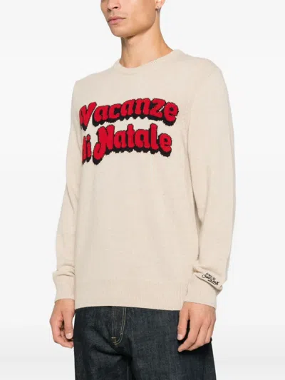 Mc2 Saint Barth Heron Vacanze Logo Crew-neck Sweater In Pink