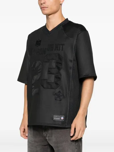 Ih Nom Uh Nit Number-patch T-shirt In Black