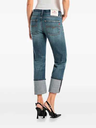 Replay Akeme Stretch-cotton Jeans In Blue